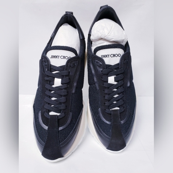 Jimmy Choo Men's Black Raine Sneakers EU 43 US Mens 10-10.5 (NIB) - Picture 4 of 12